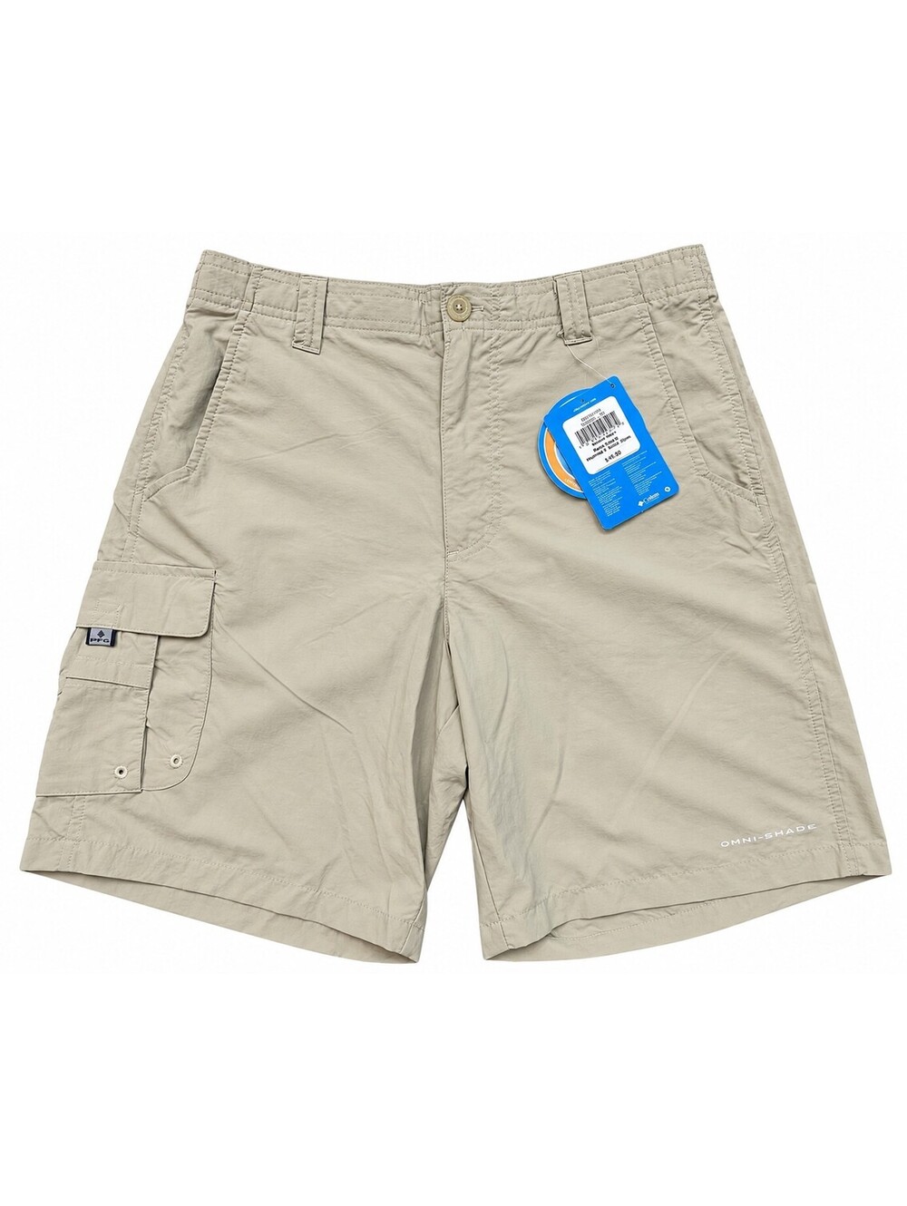 Columbia PFG Bahama Shorts Men Small 8" Khaki Omni-Shade UPF 50 NWT